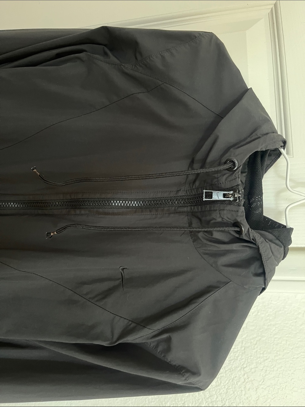 Nike Black Hooded Windbreaker Jacket